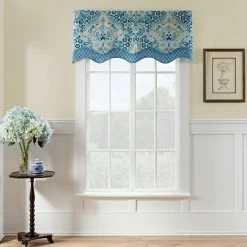 Waverly Moonlit Shadows Wave Window Valance