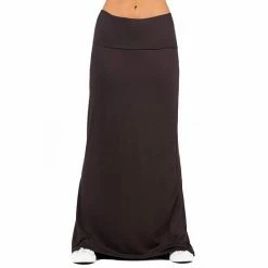Women's 24Seven Comfort Apparel Foldover Maxi Skirt Navy -Waverly Shop unnamed file 1161