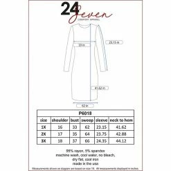 Plus Size 24seven Comfort Apparel Casual Long Sleeve Pleated Dress Gray 11 Plus Size 24seven Comfort Apparel Casual Long Sleeve Pleated Dress Gray -Waverly Shop unnamed file 1246