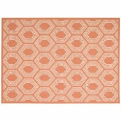 Waverly Sun N' Shade Bubbly Geometric Indoor Outdoor Rug Tangerine -Waverly Shop unnamed file 126