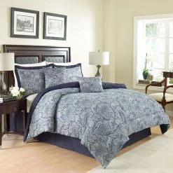 Waverly 4-piece Paddock Shawl Comforter Set Porcelain