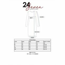 Women's 24Seven Comfort Apparel Sleeveless Pleated Knee Length Pocket Dress Pink Orange -Waverly Shop unnamed file 1531