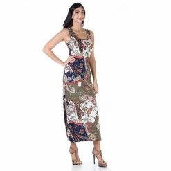 Women's 24Seven Comfort Apparel Paisley Print Racerback Tank Casual Maxi Dress 6 Women's 24Seven Comfort Apparel Paisley Print Racerback Tank Casual Maxi Dress -Waverly Shop unnamed file 1569