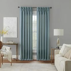 Waverly Serendipity 5 Pleat Window Curtain Panel Blue