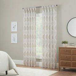 Waverly Velero Embroidered Pinch Pleated Sheer Window Curtain Panel -Waverly Shop unnamed file 221