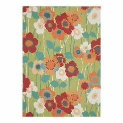 Waverly Sun N' Shade Pick A Poppy Floral Indoor Outdoor Rug Seaglass -Waverly Shop unnamed file 232