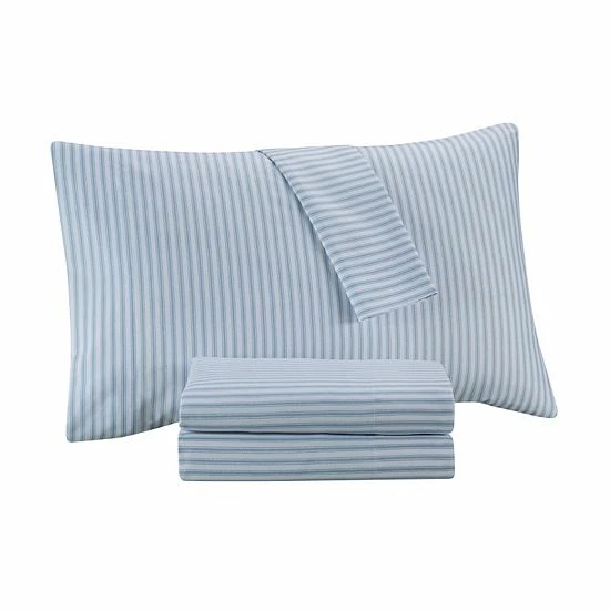 Traditions By Waverly Ticking Stripe Sheet Set With Pillowcases 2 Traditions By Waverly Ticking Stripe Sheet Set With Pillowcases - Image 2
