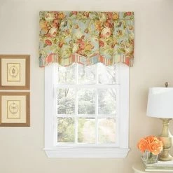 Waverly Spring Bling Scalloped Window Valance Vapor