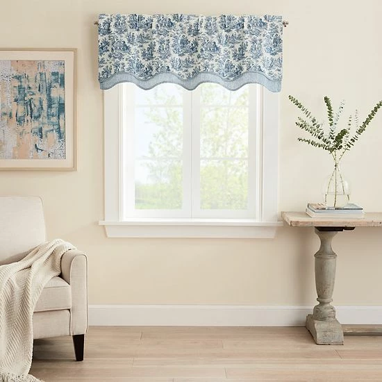Waverly Charmed Wave Window Valance Onyx 7 Waverly Charmed Wave Window Valance Onyx - Image 7