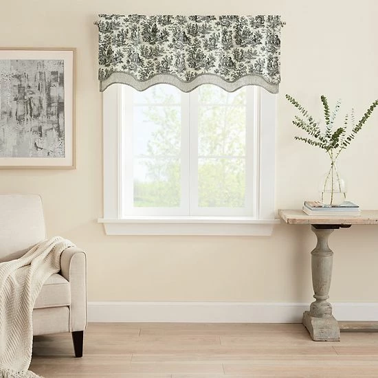 Waverly Charmed Wave Window Valance Onyx 8 Waverly Charmed Wave Window Valance Onyx - Image 8