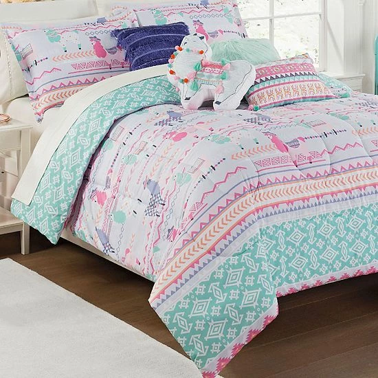 Girls Waverly Waverly Kids La La Llama Reversible Comforter Set 5 Girls Waverly Waverly Kids La La Llama Reversible Comforter Set - Image 5