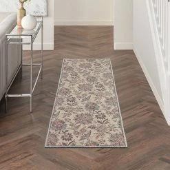 Waverly Washable Floral Area Rug Beige -Waverly Shop unnamed file 313