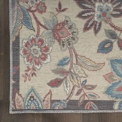 Waverly Washable Floral Area Rug Beige -Waverly Shop unnamed file 317