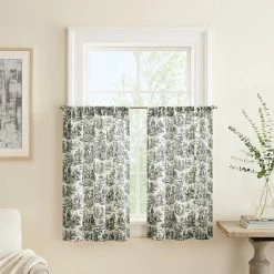 Waverly Charmed Life Tier Curtain Pair Onyx