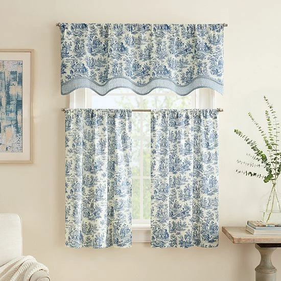 Waverly Charmed Life Tier Curtain Pair Onyx 4 Waverly Charmed Life Tier Curtain Pair Onyx - Image 4