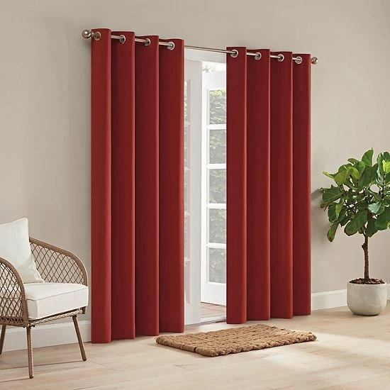 Waverly Hampton Indoor/Outdoor Solid Window Curtain Linen 11 Waverly Hampton Indoor/Outdoor Solid Window Curtain Linen - Image 11