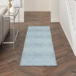 Waverly Washable Vintage Area Rug Blue -Waverly Shop unnamed file 359