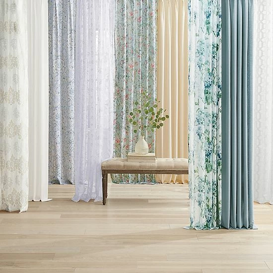 Waverly Eureka Burnout Sheer Grommeted Window Curtain Panel 9 Waverly Eureka Burnout Sheer Grommeted Window Curtain Panel - Image 9