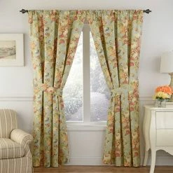 Waverly 1-Panel Spring Bling Window Curtain Platinum