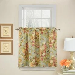 Waverly Spring Bling Tier Curtain Pair Vapor