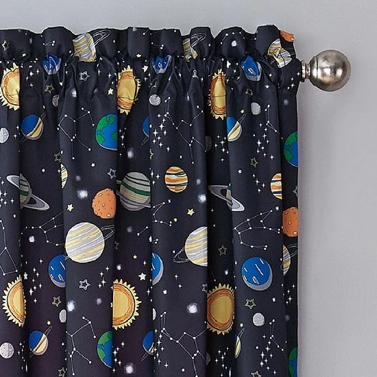 Waverly Kids Space Adventure Blackout Window Curtain 2 Waverly Kids Space Adventure Blackout Window Curtain - Image 2