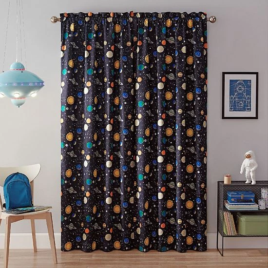 Waverly Kids Space Adventure Blackout Window Curtain 4 Waverly Kids Space Adventure Blackout Window Curtain - Image 4