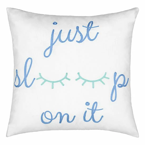 Waverly Spree Lights Out Embroidered Decorative Pillow 1 Waverly Spree Lights Out Embroidered Decorative Pillow