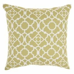 Waverly Lovely Lattice Indoor Outdoor Throw Pillow Navy
