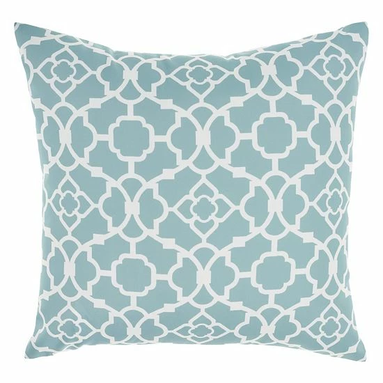 Waverly Lovely Lattice Indoor Outdoor Throw Pillow Navy 12 Waverly Lovely Lattice Indoor Outdoor Throw Pillow Navy - Image 12