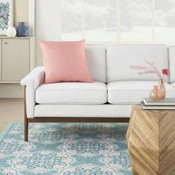 Waverly Pillows Solid Reverse Washable Indoor Outdoor Throw Pillow Gray -Waverly Shop unnamed file 503