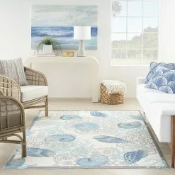Waverly Sun N' Shade Coastal Mandala Indoor Outdoor Rug Light Blue -Waverly Shop unnamed file 538