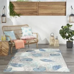 Waverly Sun N' Shade Coastal Mandala Indoor Outdoor Rug Light Blue -Waverly Shop unnamed file 539