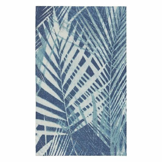 Waverly Sun N' Shade Coastal Palm Indoor Outdoor Rug 1 Waverly Sun N' Shade Coastal Palm Indoor Outdoor Rug