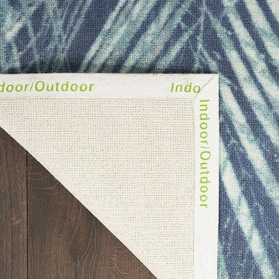 Waverly Sun N' Shade Coastal Palm Indoor Outdoor Rug 6 Waverly Sun N' Shade Coastal Palm Indoor Outdoor Rug - Image 6