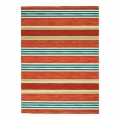 Waverly Sun N' Shade Mykonos Indoor Outdoor Rug Orange -Waverly Shop unnamed file 611