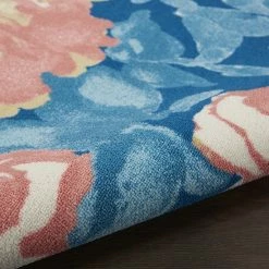 Waverly Sun N' Shade Floral Fun Blue Outdoor Rug -Waverly Shop unnamed file 614