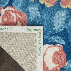 Waverly Sun N' Shade Floral Fun Blue Outdoor Rug -Waverly Shop unnamed file 615