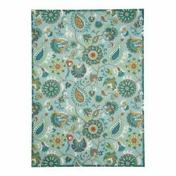 Waverly Sun N' Shade Paisley Indoor Outdoor Rug Light Blue -Waverly Shop unnamed file 664
