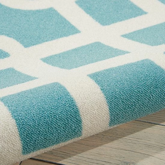 Waverly Sun N' Shade Ellis Geometric Indoor Outdoor Rug Poolside 5 Waverly Sun N' Shade Ellis Geometric Indoor Outdoor Rug Poolside - Image 5