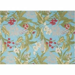 Waverly Sun N' Shade Wailea Coast Floral Indoor Outdoor Rug