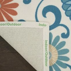 Waverly By Nourison Sun N Shade Terrace Indoor Outdoor Rug Ivory Multi -Waverly Shop unnamed file 76