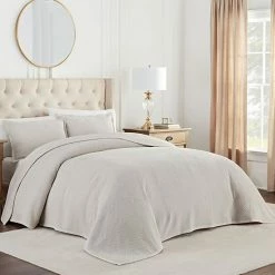 Waverly Matelasse Cotton Oversized Bedspread Set Gray -Waverly Shop unnamed file 763