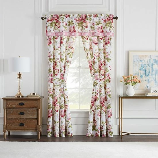 Waverly Forever Peony Window Curtain Set 2 Waverly Forever Peony Window Curtain Set - Image 2