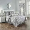 Waverly Stencil Vine Reversible Quilt Set