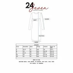 Women's 24seven Comfort Apparel V-Neck Long Sleeve Flared Maxi Dress -Waverly Shop unnamed file 843