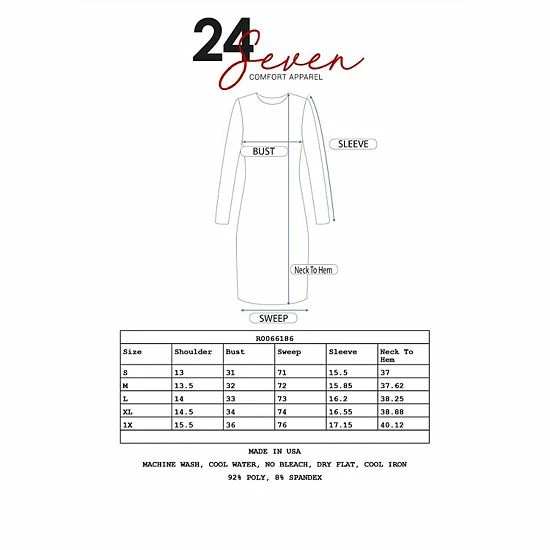 Women's 24Seven Comfort Apparel Three-Quarter Sleeve Fit And Flare Mini Dress Navy 4 Women's 24Seven Comfort Apparel Three-Quarter Sleeve Fit And Flare Mini Dress Navy - Image 4