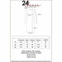 Plus Size 24Seven Comfort Apparel Fit And Flare Dress Red -Waverly Shop unnamed file 916