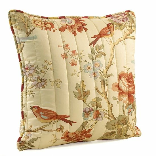 Waverly Charleston Chirp Quilted Throw Pillow 1 Waverly Charleston Chirp Quilted Throw Pillow