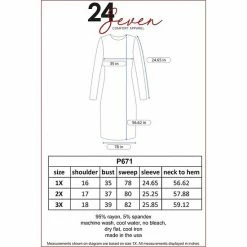 Plus Size 24seven Comfort Apparel Long Sleeve Maxi Dress Black -Waverly Shop unnamed file 988